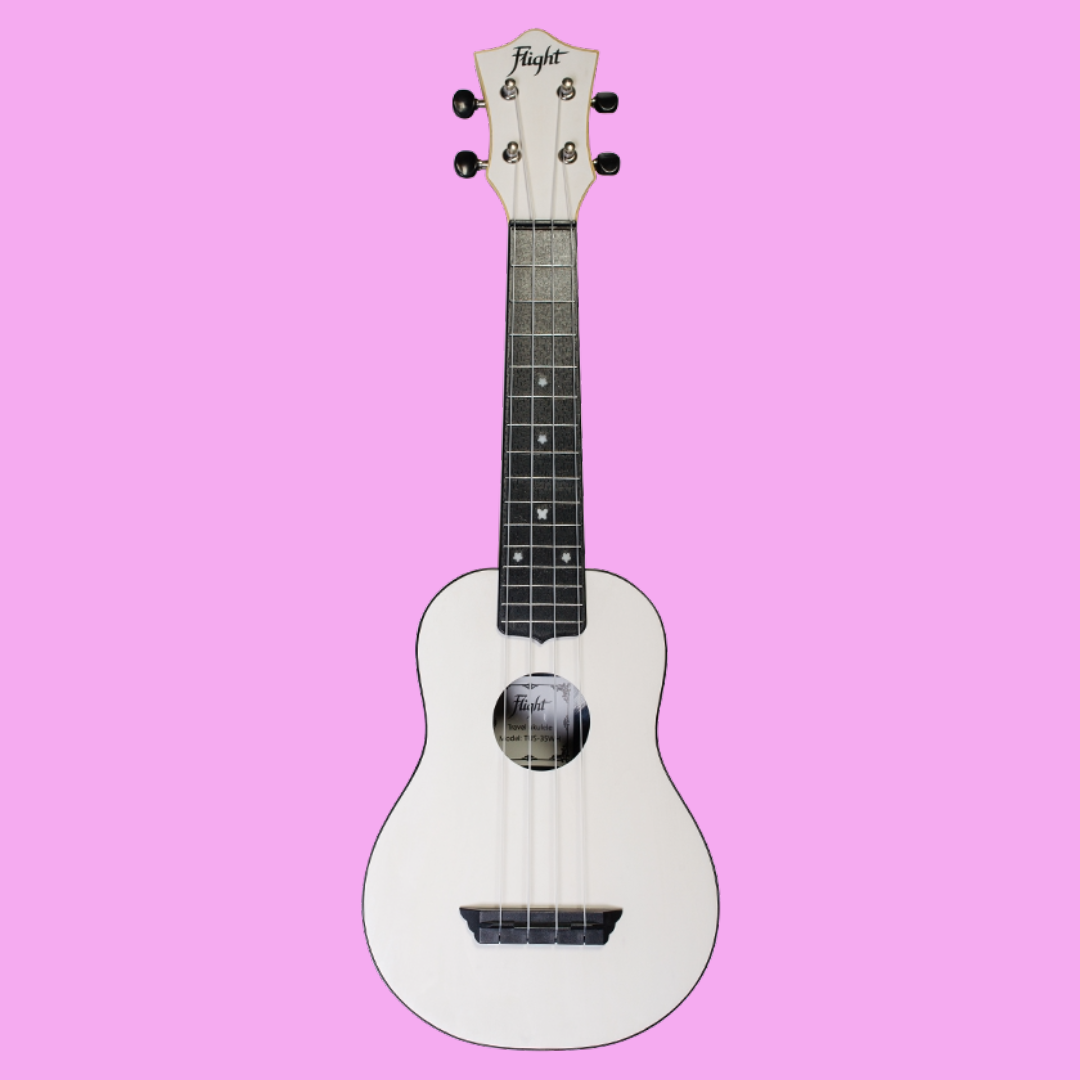 Flight TUS35 ABS Travel Soprano White Ukulele with Gig Bag