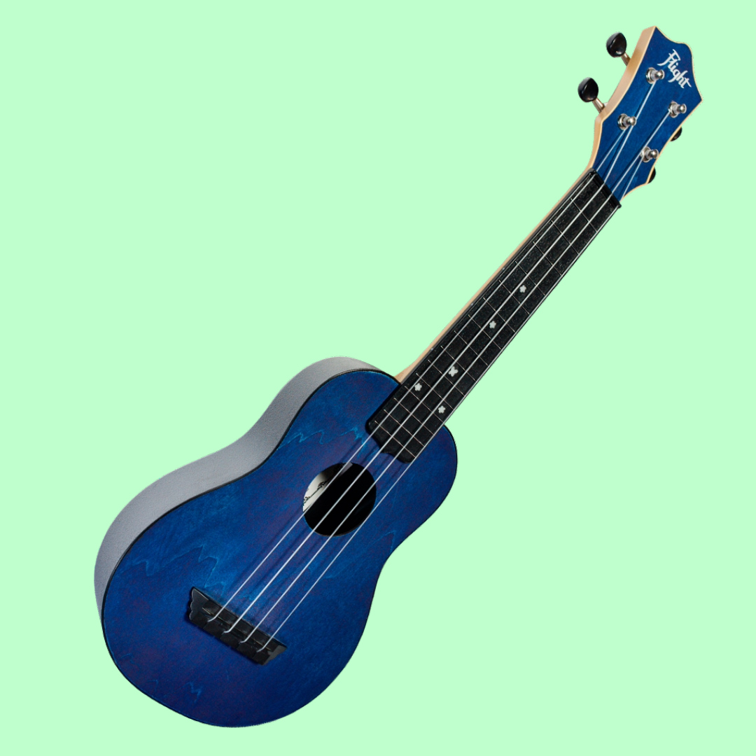 Flight TUS35 ABS Travel Soprano Dark Blue Ukulele with Gig Bag