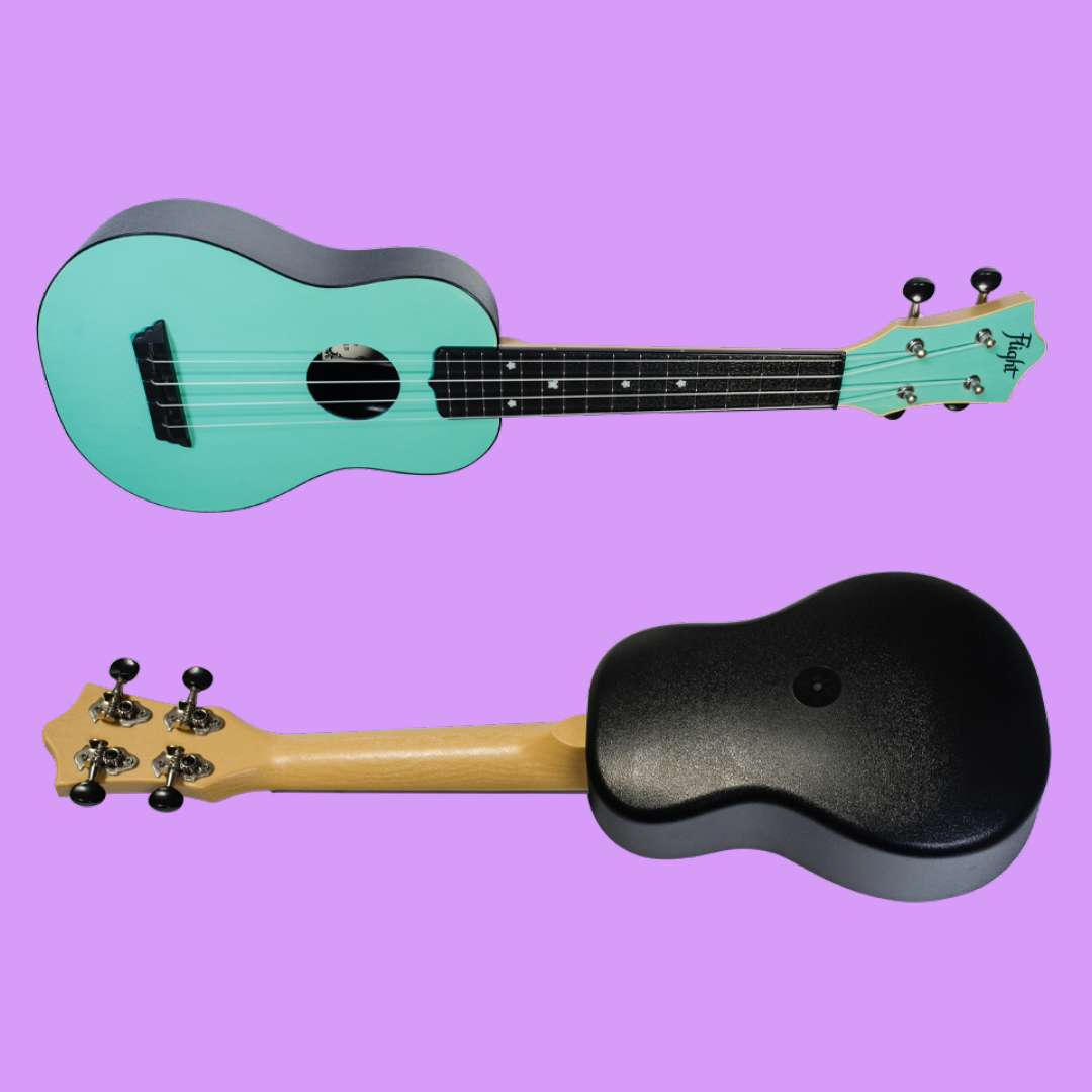 Flight TUS35 ABS Travel Soprano Light Blue Ukulele with Gig Bag