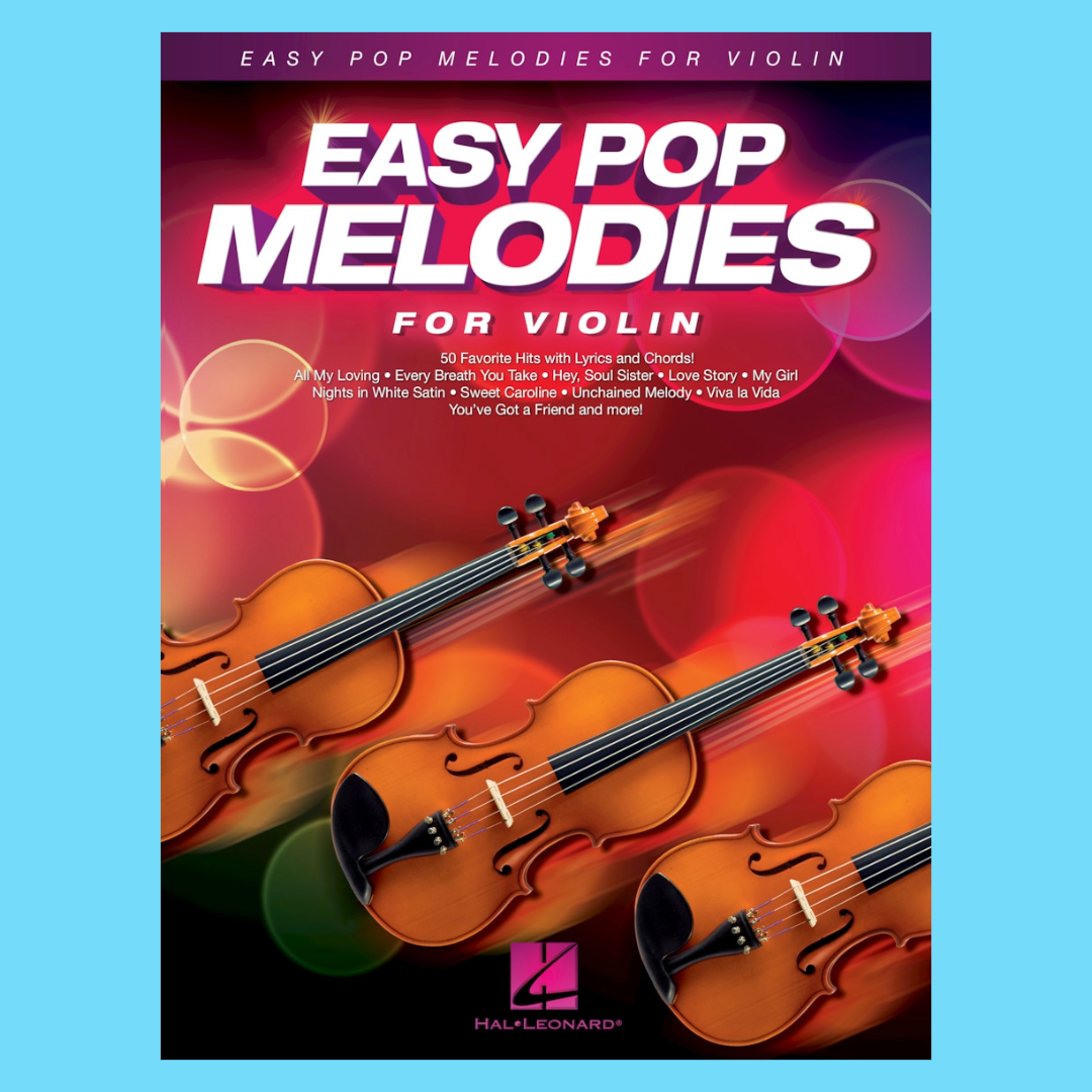Easy Pop Melodies For Violin Songbook (50 Songs)