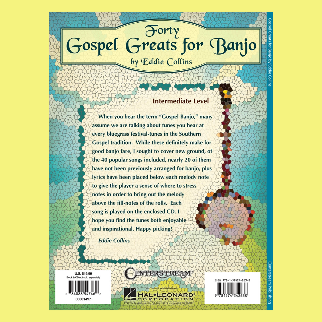 Forty Gospel Greats For Banjo - Book/Cd