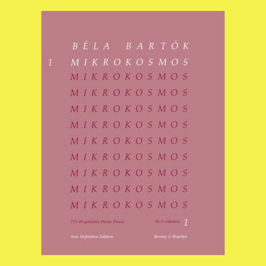 Bela Bartok - Mikrokosmos Volume 6 Pink For Piano Book (Nos 140-153)