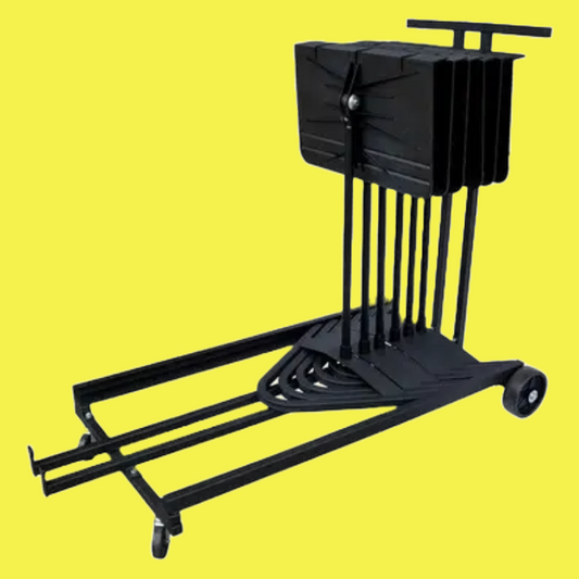 Manhasset Harmony Stand Cart in Black - Holds 15 Music Stands