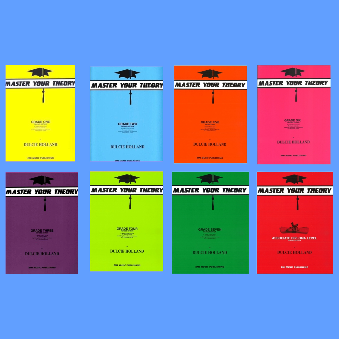 Master Your Theory: Complete Series Bundle A - Grade 1 - Diploma Books (8 Book Bundle)
