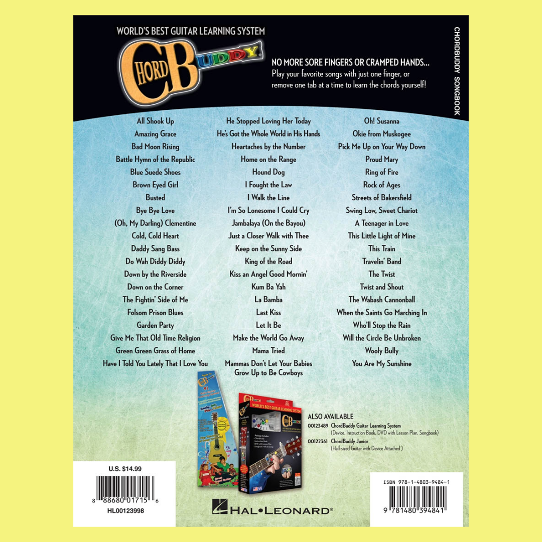 Chordbuddy Guitar Method Songbook Music2u