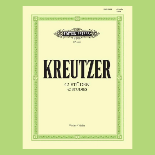 Kreutzer - 42 Etudes (Caprices) for Violin Solo Book
