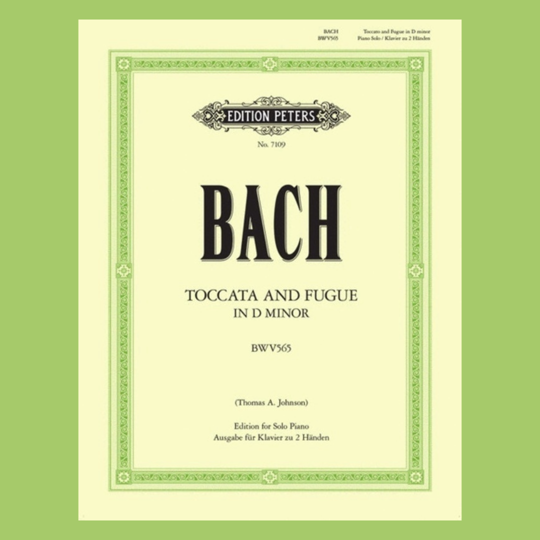 J.S Bach - Toccata and Fugue in D minor BWV 565 Piano Solo Book