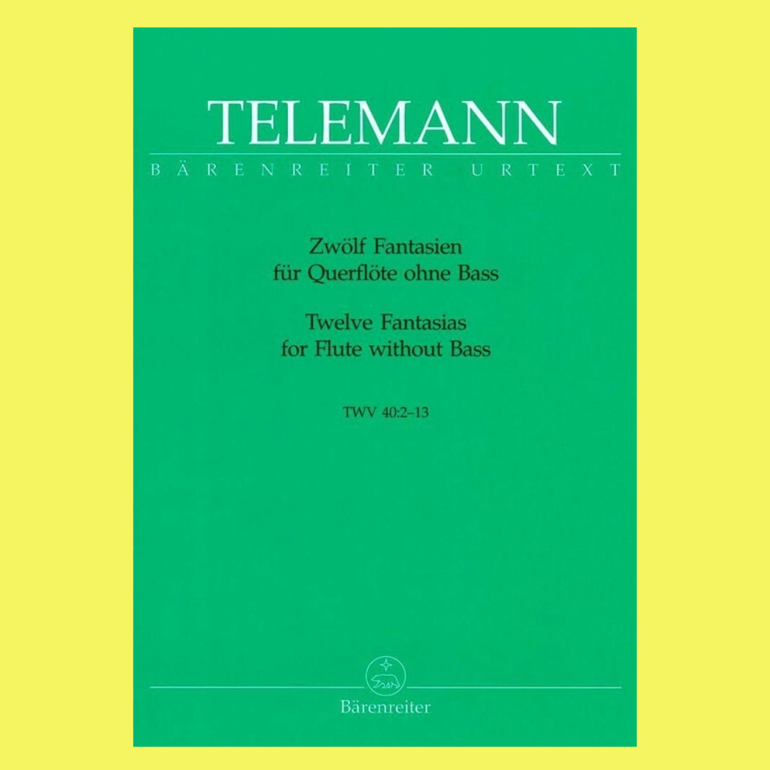 Georg Philipp Telemann - 12 Fantasies For Flute Book