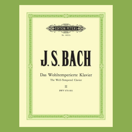 J.S Bach - The Well-Tempered Clavier Volume 2 Urtext Book (24 Preludes And Fugues)