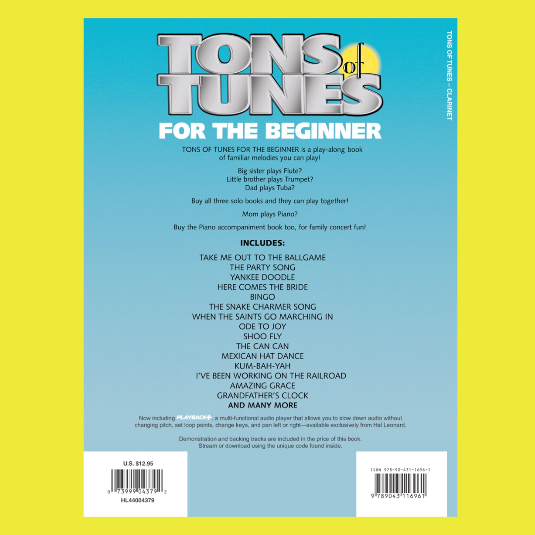 Tons Of Tunes For The Beginner - Clarinet Book/Ola