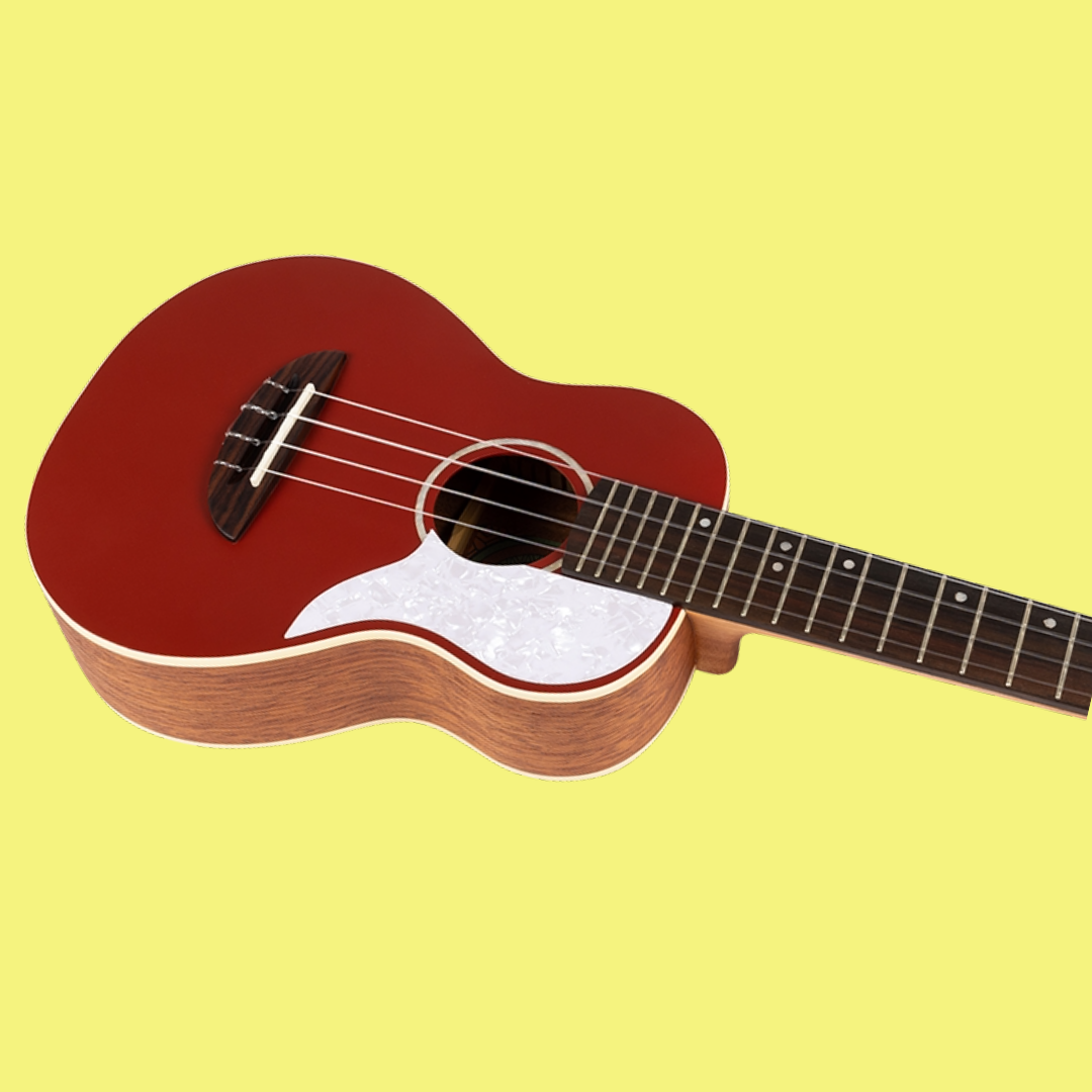 Flight IRIS Red Concert Ukulele with Padded Gig Bag