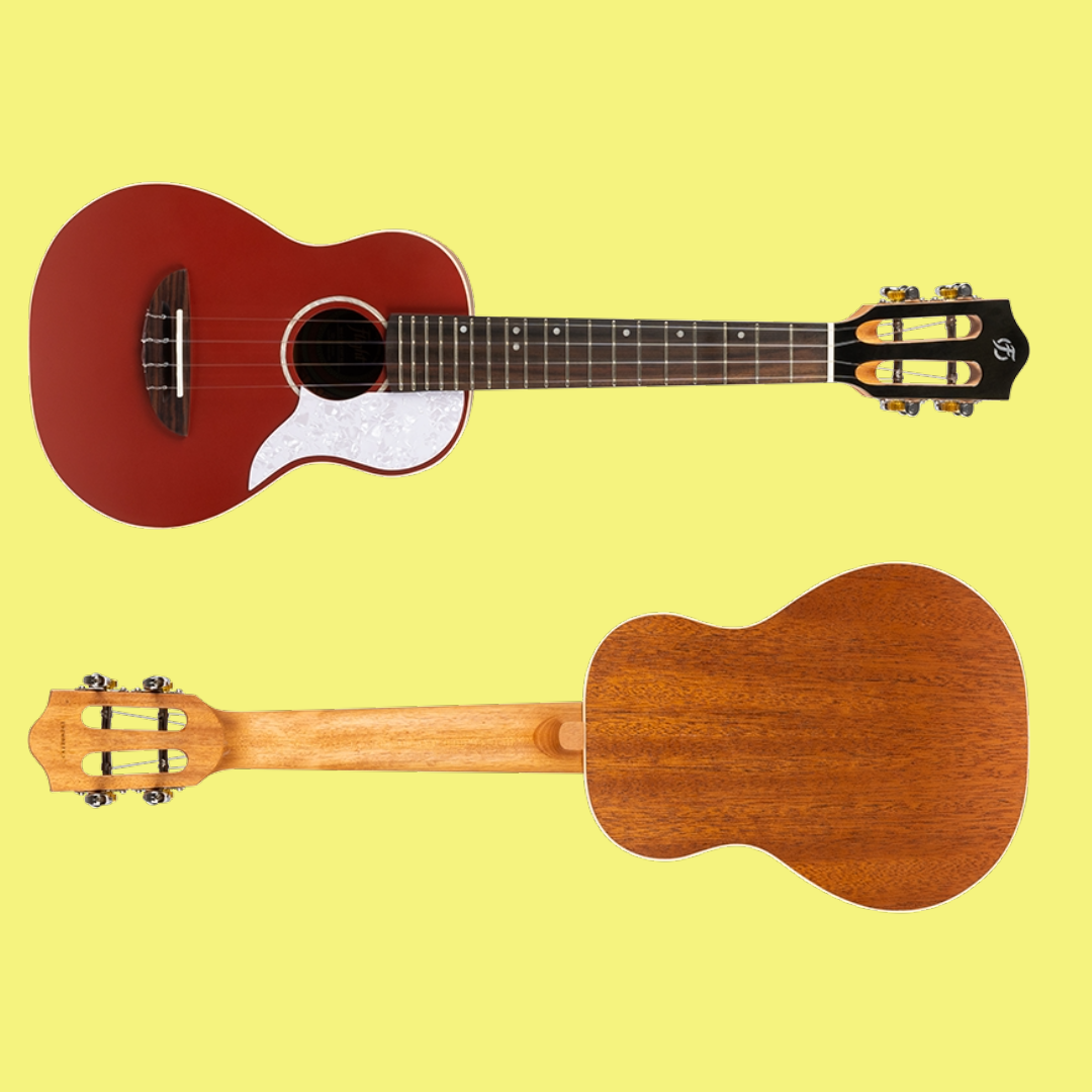 Flight IRIS Red Concert Ukulele with Padded Gig Bag