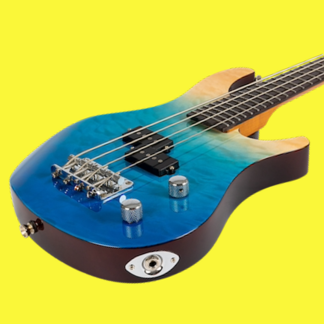 Flight - Mini Bass Solid Body Electric Bass Ukulele with Padded Gig Bag (New Release)