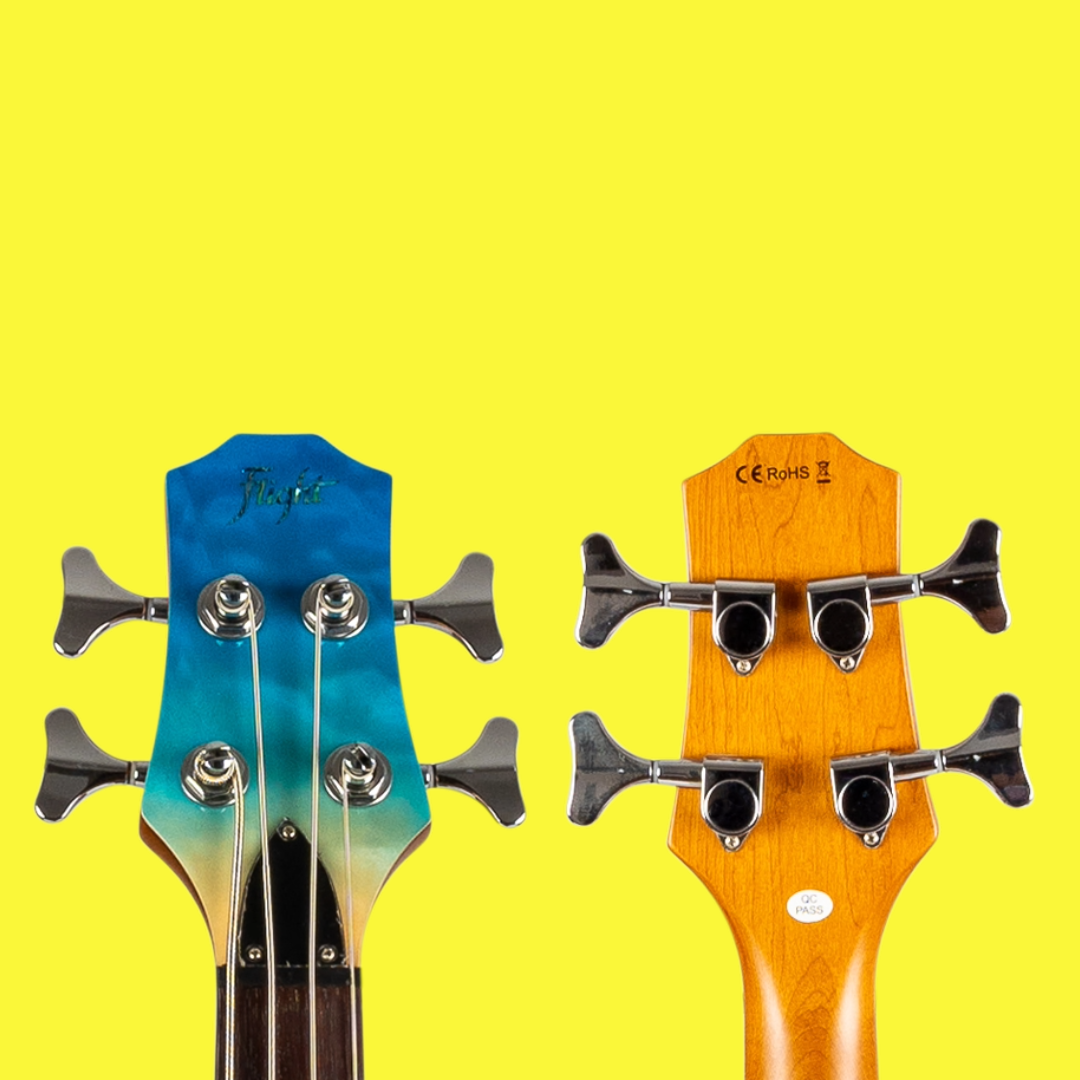 Flight - Mini Bass Solid Body Electric Bass Ukulele with Padded Gig Bag (New Release)