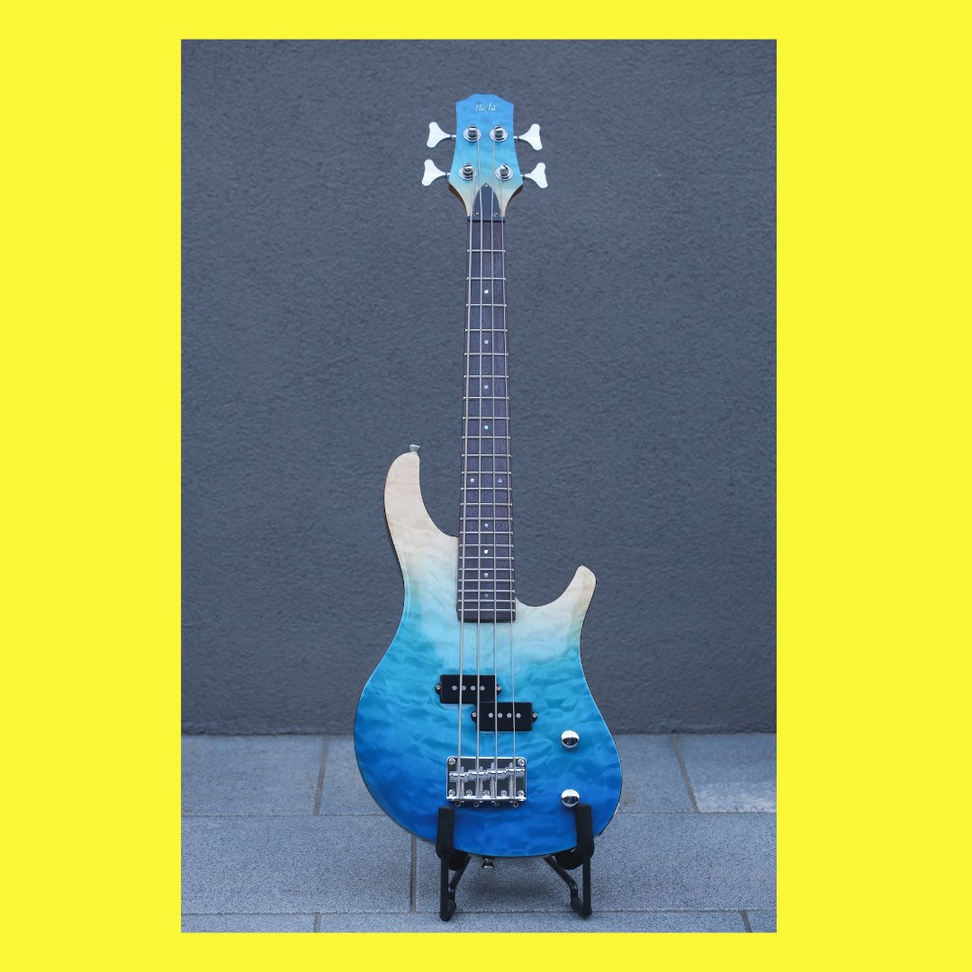 Flight - Mini Bass Solid Body Electric Bass Ukulele with Padded Gig Bag (New Release)