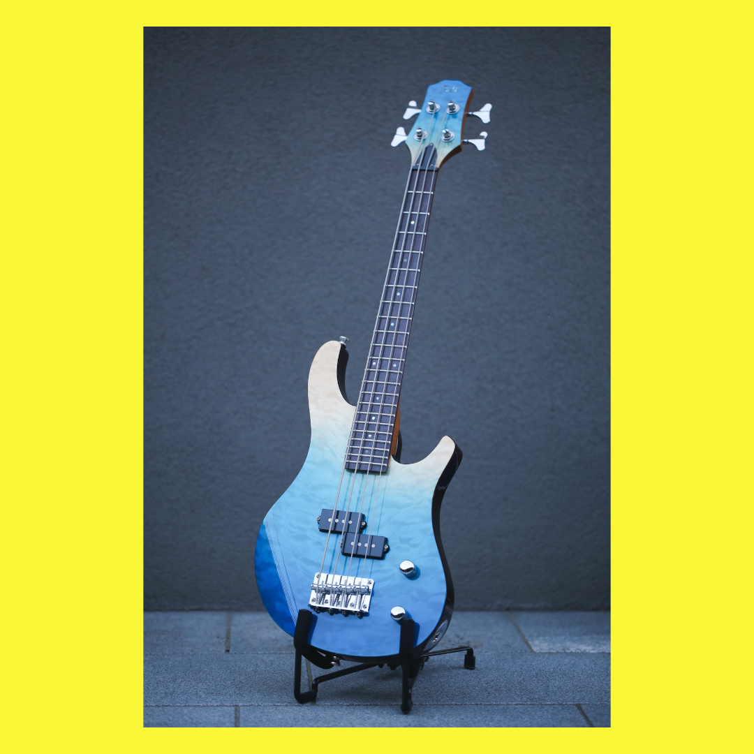 Flight - Mini Bass Solid Body Electric Bass Ukulele with Padded Gig Bag (New Release)