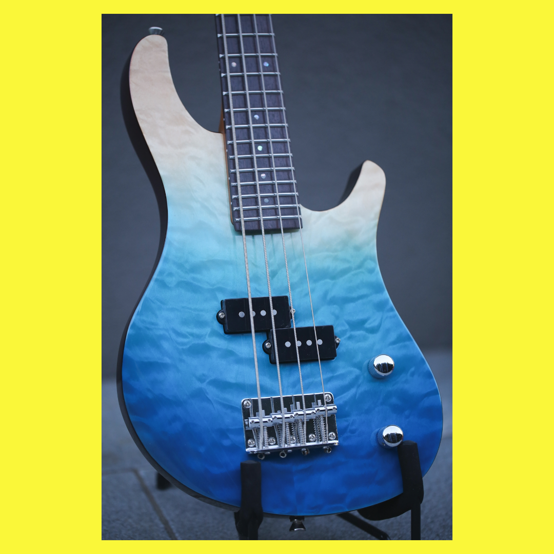 Flight - Mini Bass Solid Body Electric Bass Ukulele with Padded Gig Bag (New Release)
