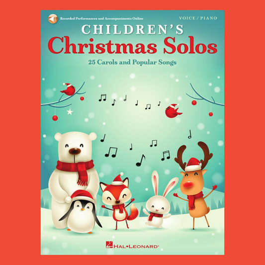 Children's Christmas Vocal Solos Book with Piano Accompaniment Tracks