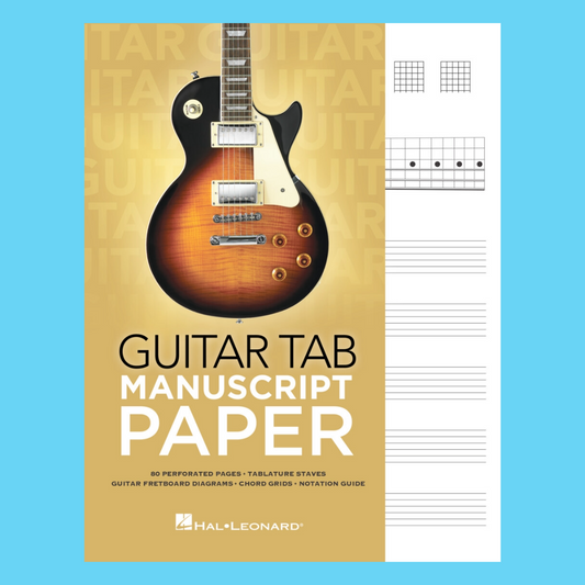 Guitar Tab Manuscript Paper Book (80 pages)