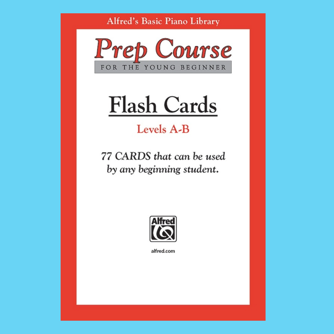 Alfred's Basic Piano Prep Course - 77  Flash Cards Level A & B