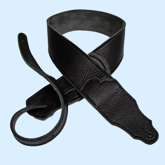 Franklin Original 2.5" Black Glove Leather with Black Stitching