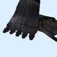 Franklin Original 2.5" Black Glove Leather Guitar Strap with Silver Stitching