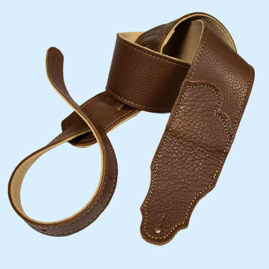 Franklin Original  2.5" Caramel Glove Leather with Gold Stitching