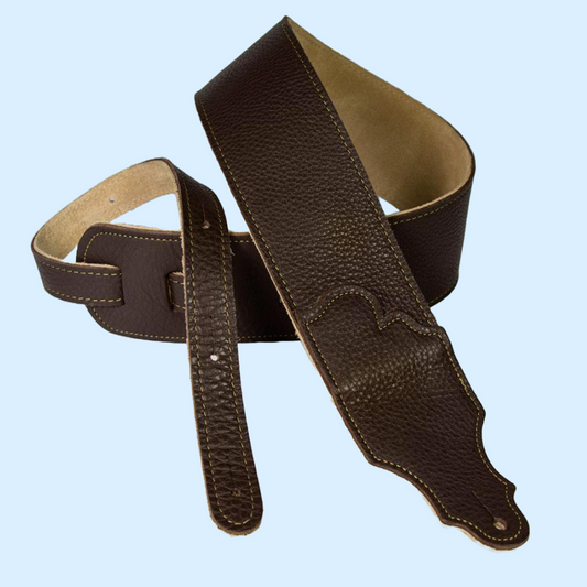 Franklin Original 2.5" Chocolate Glove Leather with Gold Stitching
