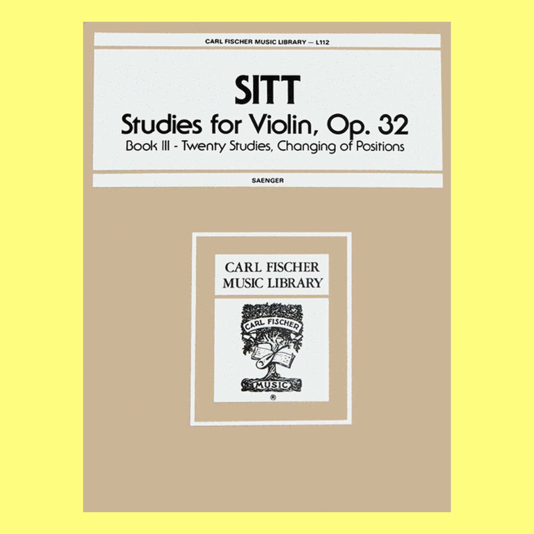Hanz Sitt - Studies For Violin Op 32 Nos 41-60 Book 3