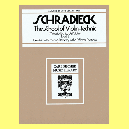 Schradieck - School Of Violin Technic - Book 1