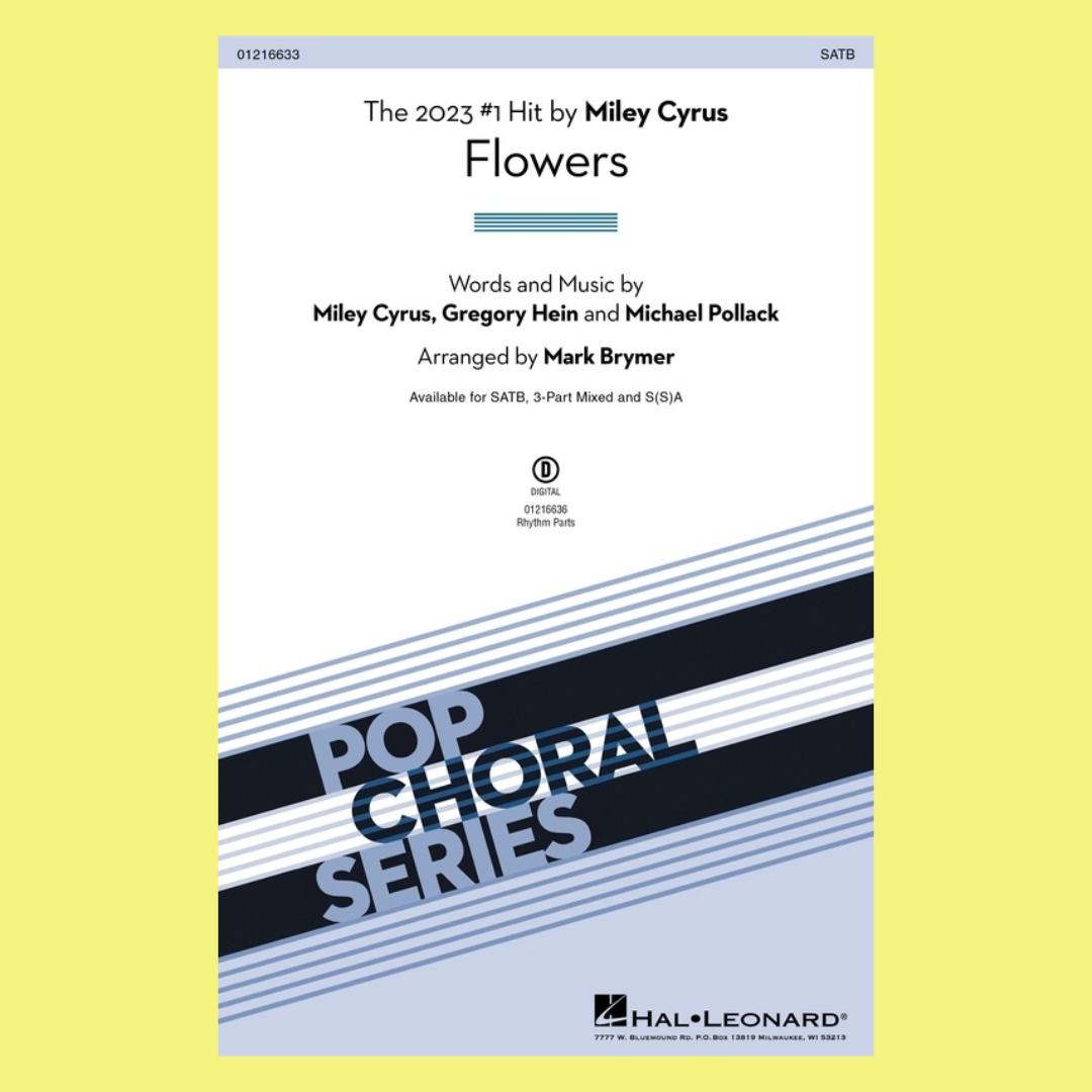 Flowers SATB Vocal Sheet Music