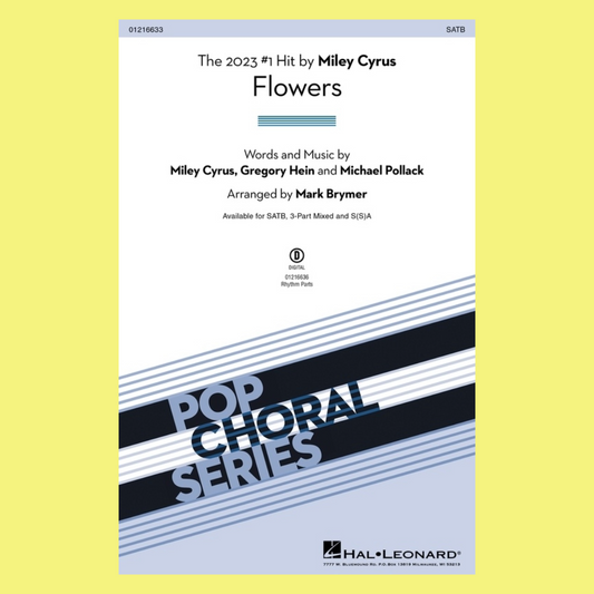 Flowers SATB Vocal Sheet Music