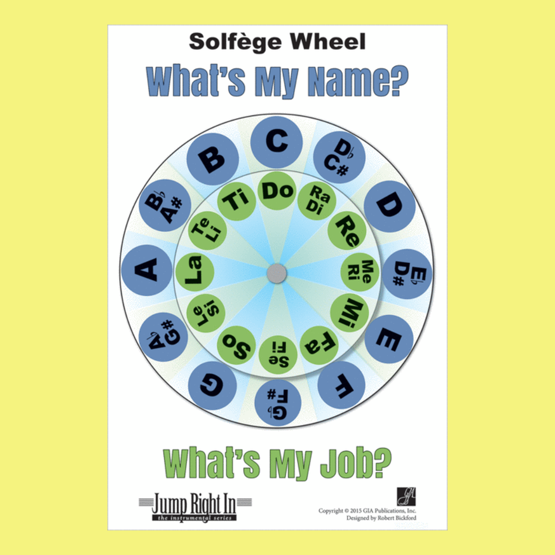 Laminated Solfege Wheel