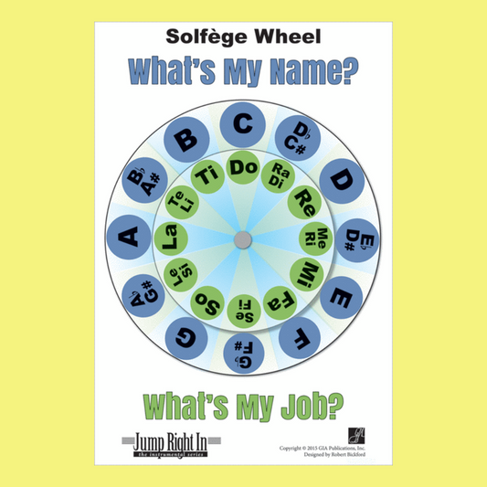 Laminated Solfege Wheel