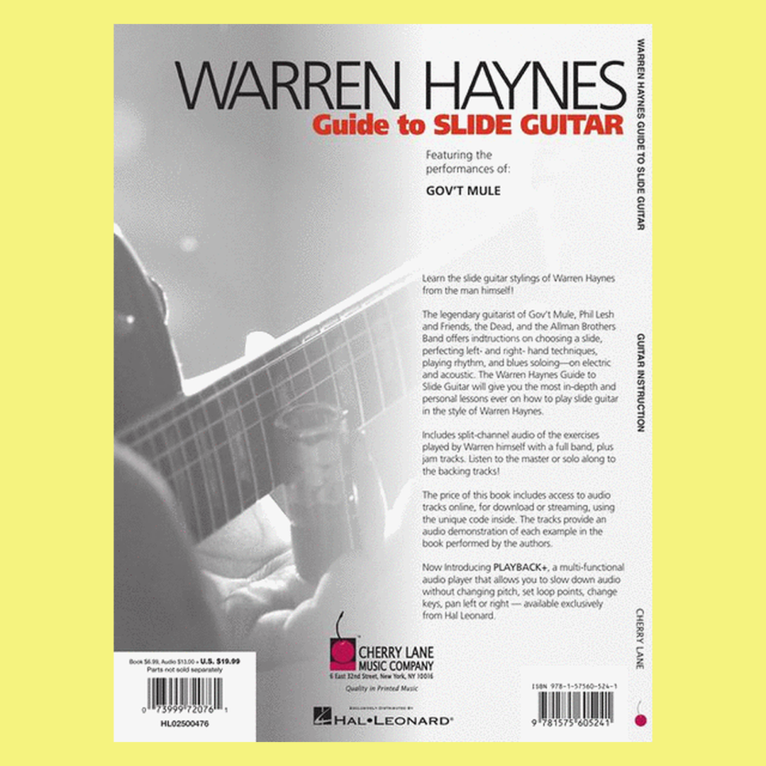 Warren Haynes - Guide To Slide Guitar Book/Ola