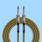 Kirlin 10ft Tweed Entry Woven Instrument Cable with Chrome Ends
