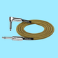 Kirlin 10ft Tweed Entry Woven Instrument Cable RA - Straight with Chrome Ends