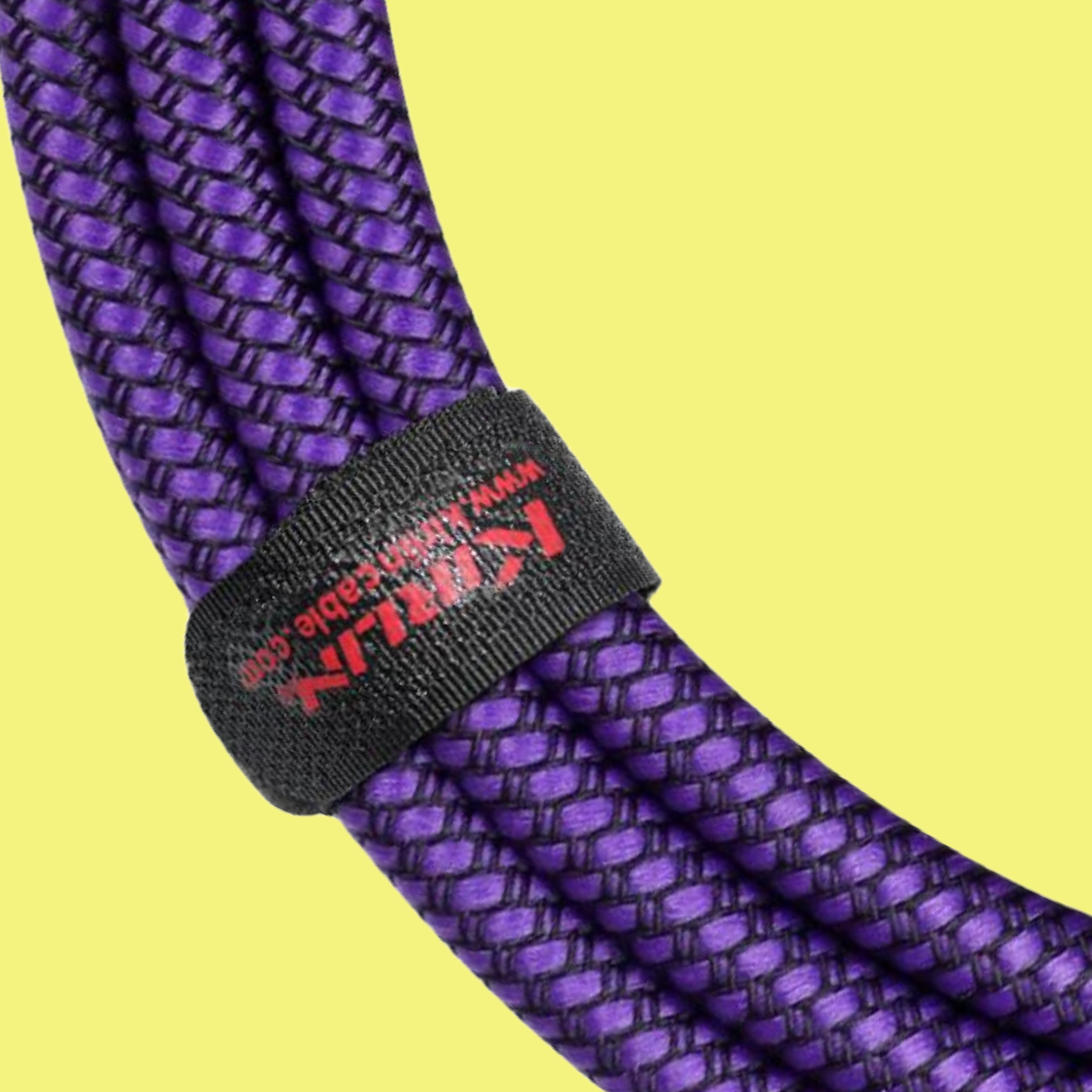 Kirlin IWC201PU 20ft Purple Entry Woven Instrument Cable