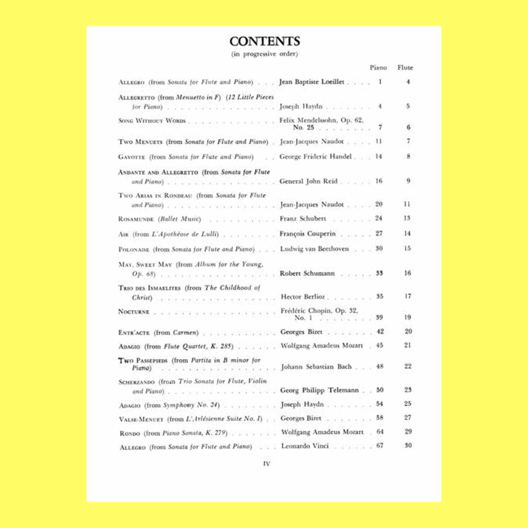 Solos For The Flute Player Flute with Piano Accompaniment Book
