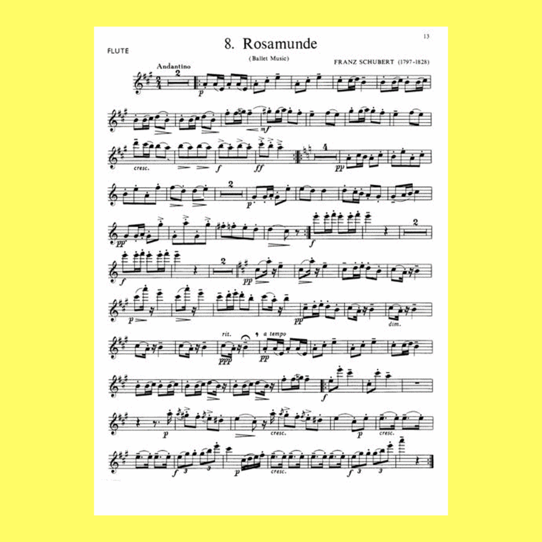Solos For The Flute Player Flute with Piano Accompaniment Book