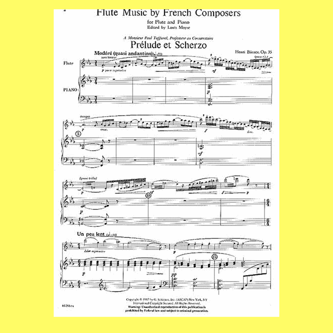 Flute Compuser Flute Music By French Composers with Piano Accompaniment Book – Music2u ...