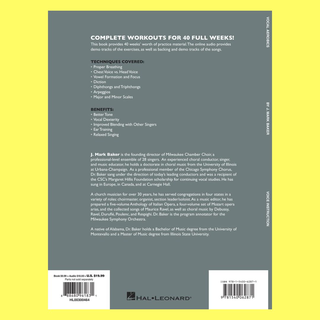 Vocal Aerobics  - A 40 Week Program Book/Ola
