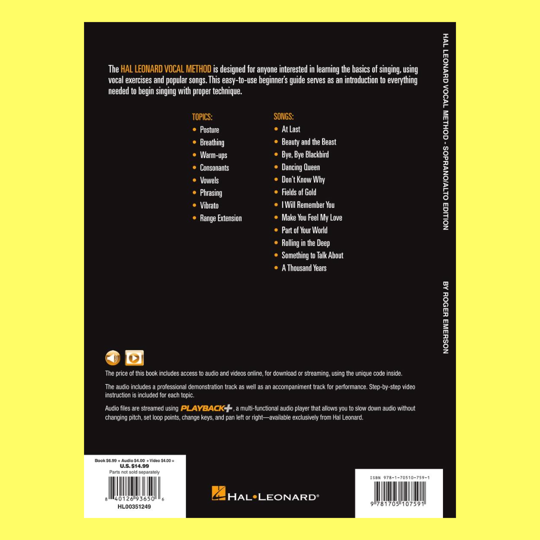 Hal Leonard Vocal Method Soprano and Alto Book/Olm
