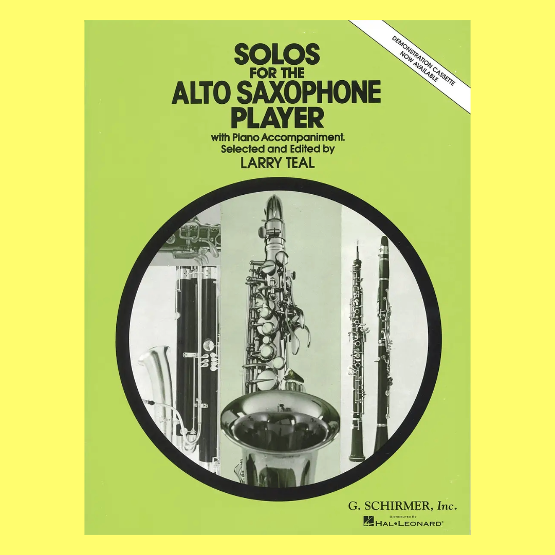 Solos For The Alto Saxophone Player Alto Saxophone Book