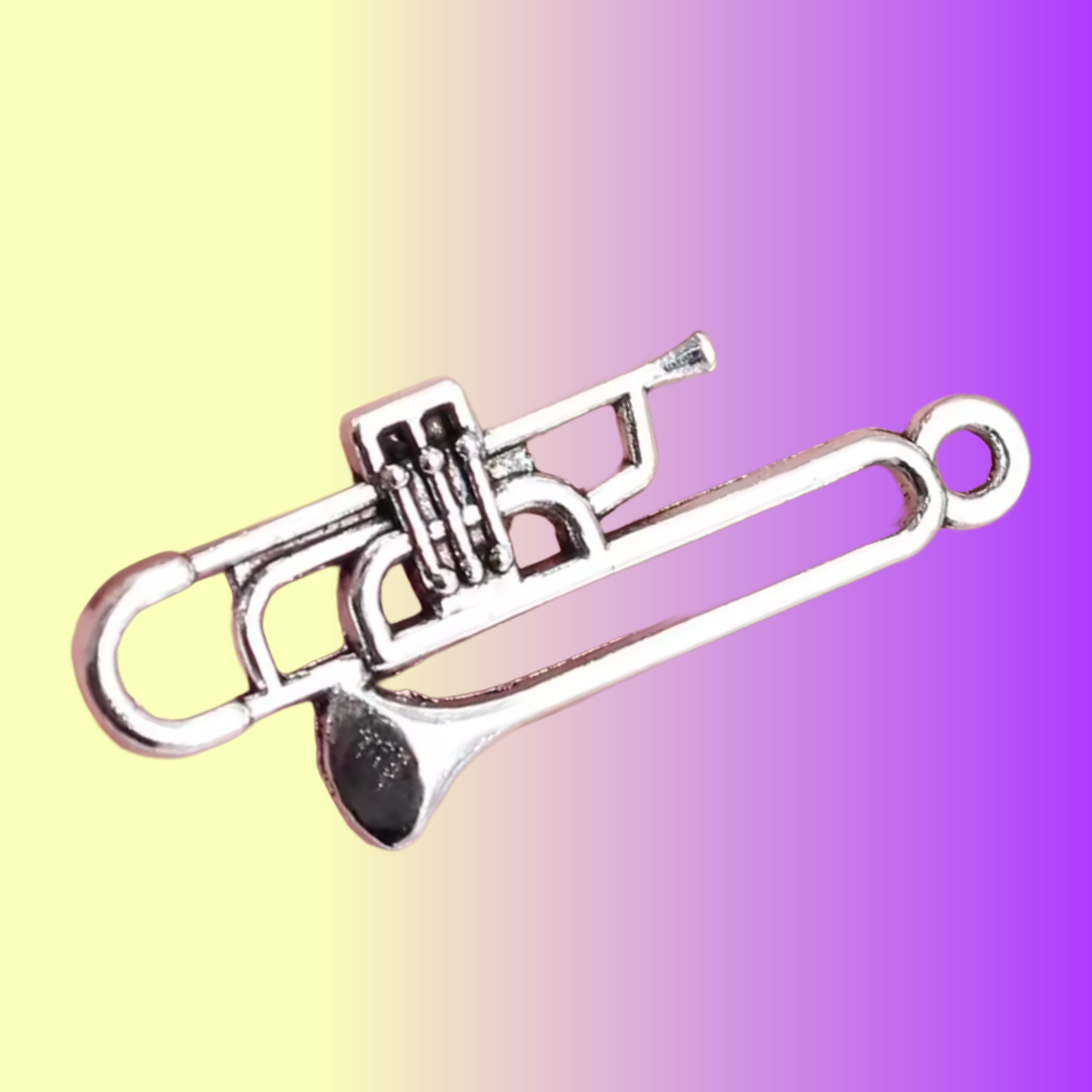 Trombone Music is Always the Answer Necklace - (Silver)