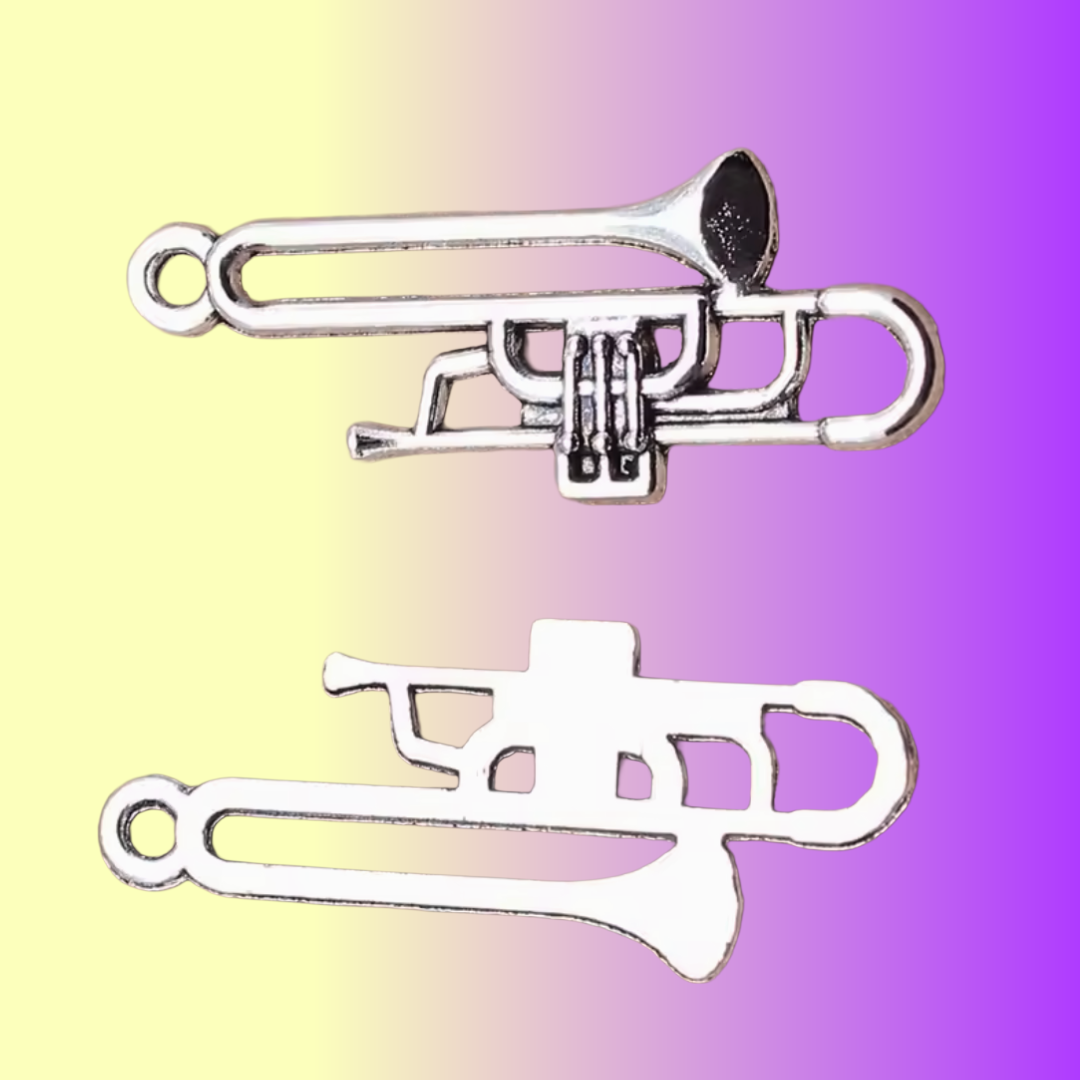 Trombone Music is Always the Answer Necklace - (Silver)