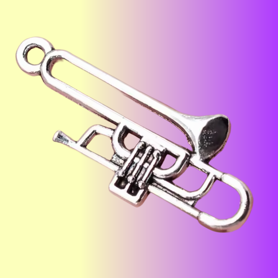 Trombone Music is Always the Answer Necklace - (Silver)