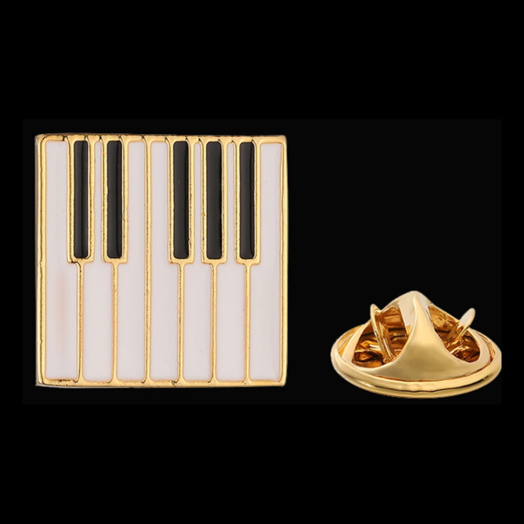 Piano Keys - Copper and Gold Pin