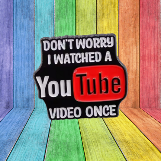 Funny Youtube Enamel Pin