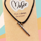 Flute Necklace Music is Always the Answer - (Silver)